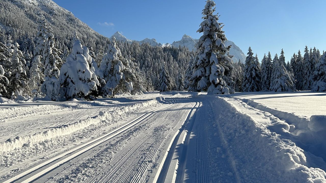 Loipe in Krün Loipe in Krün